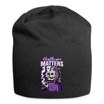 Healthcare Matters Cannabis Lover THC Mauvaise herbe médicale - Bonnet en jersey - noir - Devant