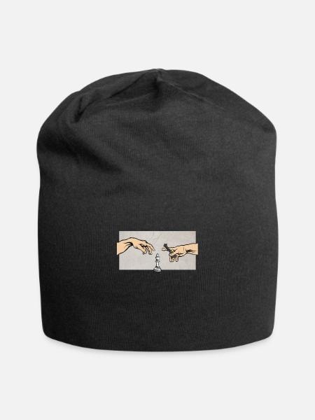 Chess The creation of chess - Jersey Beanie - black