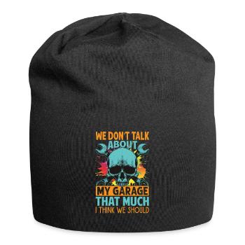 We Don't Talk About My Garage That Much - Funny - - Jersey Beanie - black - Front