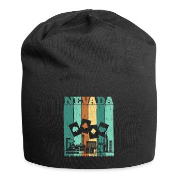 Nevada USA Bundesland Amerika Nevadan Carson City - Jersey-Beanie - Schwarz - Vorne