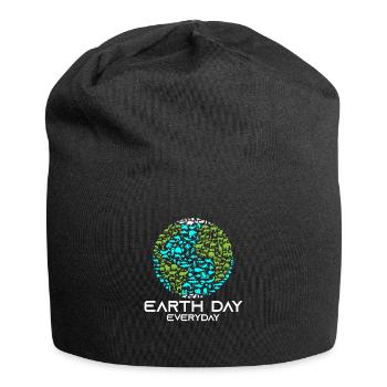 Jour de la Terre Tous les jours - Bonnet en jersey - noir - Devant