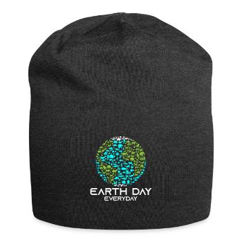 Jour de la Terre Tous les jours - Bonnet en jersey - charbon - Devant