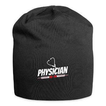 Arzt Beruf Mediziner Doktor Medizin - Jersey-Beanie - Schwarz - Vorne