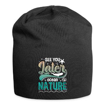 Marine Science Design for an Ocean Student - Jersey Beanie - black - Front