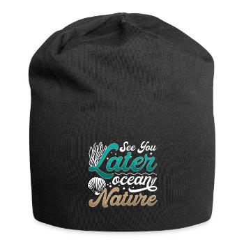 Marine Science Design for an Ocean Student - Jersey Beanie - black - Front