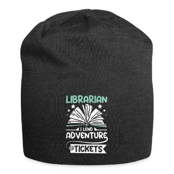 Librarian I lend adventure tickets - Jersey-Beanie - Anthrazit - Vorne