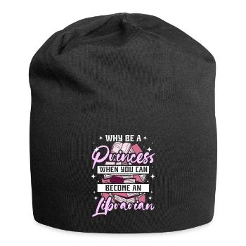 Woman princess librarian - Jersey-Beanie - Schwarz - Vorne