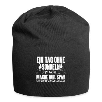 Sondeln Ausflug Sondengänger Geschenkidee - Jersey-Beanie - Schwarz - Vorne