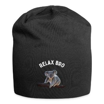 Koala. Relax Bro - Jersey-Beanie - Schwarz - Vorne