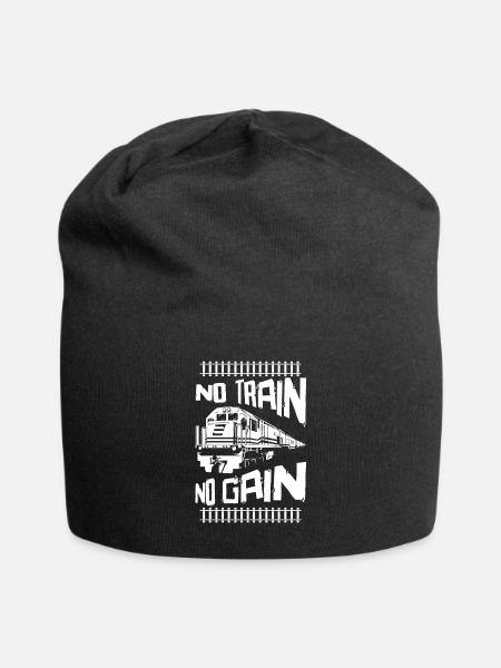 Zugverkehr Lokomotivführer Zugführer - Jersey-Beanie - Schwarz