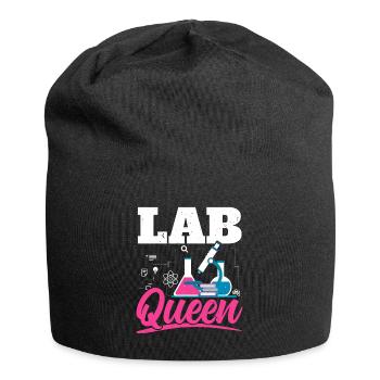 Laboratory Queen Biologist Science Teacher Biolog - Jersey Beanie - black - Front