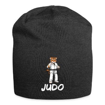 Judo Lion - Japanische Kampfsportart Judoka - Jersey-Beanie - Anthrazit - Vorne