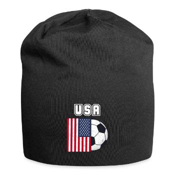 USA Football Team Flag Gift - Jersey Beanie - black - Front