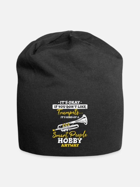 Funny Trumpet Player Smart People Hobby Marching B - Jersey-Beanie - Schwarz