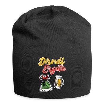 Trachtenshirt Damen Dirndl Ersatz - Jersey-Beanie - Schwarz - Vorne