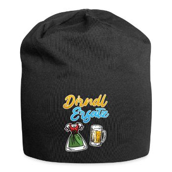 Trachtenshirt Damen Dirndl Ersatz - Jersey-Beanie - Schwarz - Vorne