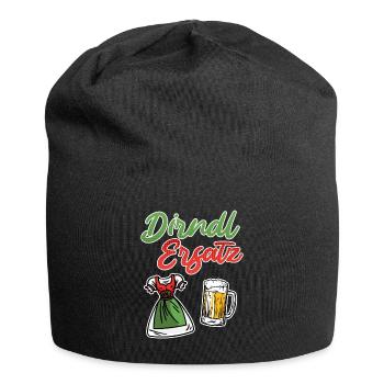 Trachtenshirt Damen Dirndl Ersatz - Jersey-Beanie - Schwarz - Vorne