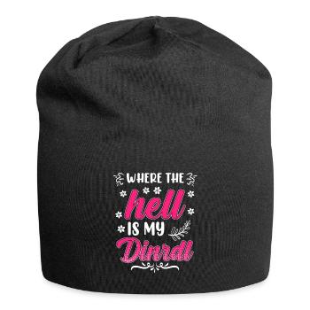 Zefix wo zum Deifi is mein Dirndl Volksfest Bier - Jersey Beanie - black - Front