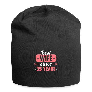 Best Wife Since 35 Years 35th Wedding day - Jersey-Beanie - Schwarz - Vorne