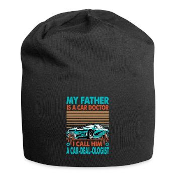 My Father Is A Car Doctor I Call Him A Car-Deal-Ol - Jersey Beanie - black - Front