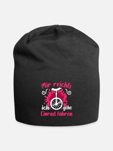 Einrad - Jersey-Beanie - Schwarz