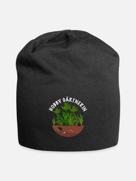 Hobby Gärtnerin - Jersey-Beanie - Schwarz