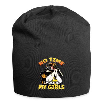 Keine Zeit Ich Muss Zu Meinen Mädels Bienen Imker - Jersey-Beanie - Schwarz - Vorne