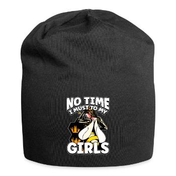 Pas le temps que je doive aller chez mes filles apicultrices - Bonnet en jersey - noir - Devant