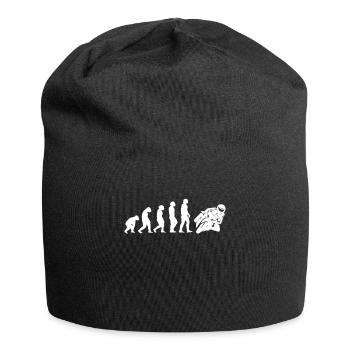 Motorradfahrer Motorcycle Moped Evolution Motorrad - Jersey-Beanie - Schwarz - Vorne