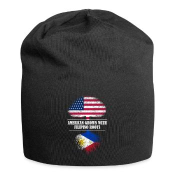 American grown with filipino roots Philippines - Jersey Beanie - black - Front