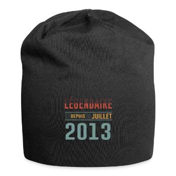 Juillet 2013 Anniversaire Idée Cadeau Vintage - Bonnet en jersey - noir - Devant