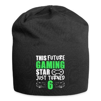 Joueur Gamer Gaming Drôle Dire 6ème Anniversaire - Bonnet en jersey - noir - Devant