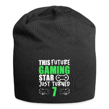 Joueur Gamer Gaming Drôle Dire 7ème Anniversaire - Bonnet en jersey - noir - Devant