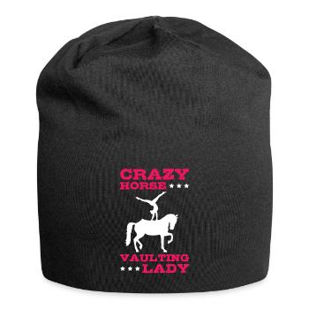 Voltigieren Crazy Horse Vaulting Lady - Bonnet en jersey - noir - Devant