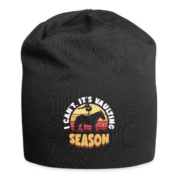 Voltigieren I Can’t It’s Vaulting Season - Bonnet en jersey - noir - Devant