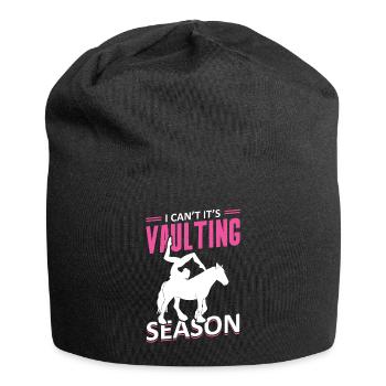 Voltigieren I Can’t It’s Vaulting Season - Bonnet en jersey - noir - Devant