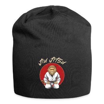 Jiu Jitsu Lion - Brasilianisches Jiu Jitsu und - Jersey-Beanie - Schwarz - Vorne