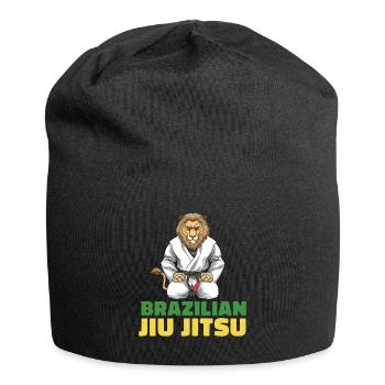 Brasilianisches Jiu Jitsu und Grappling - Jiu - Jersey-Beanie - Schwarz - Vorne