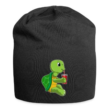 Schildkröte Becher to go - Jersey-Beanie - Schwarz - Vorne
