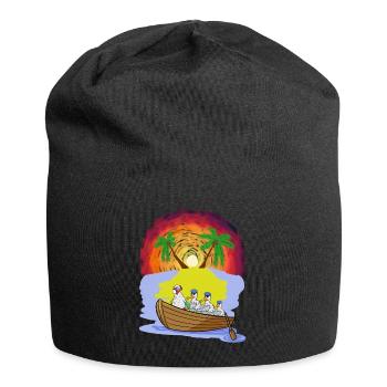 Abenteuer Freizeit Expedition Karibik Oma Huhn - Jersey-Beanie - Schwarz - Vorne