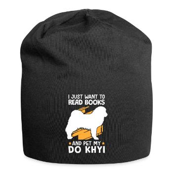 Faites un trait de Khyi et lisez le dogue tibétain - Bonnet en jersey - noir - Devant