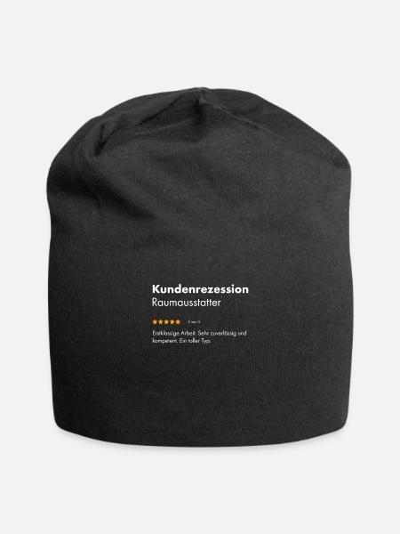 Raumausstatter I Handwerker Gestaltung Motiv für - Jersey-Beanie - Schwarz