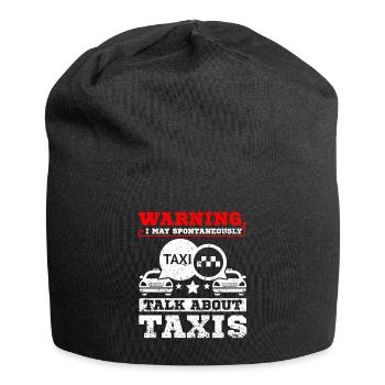 Talk about taxis - Jersey Beanie - black - Front