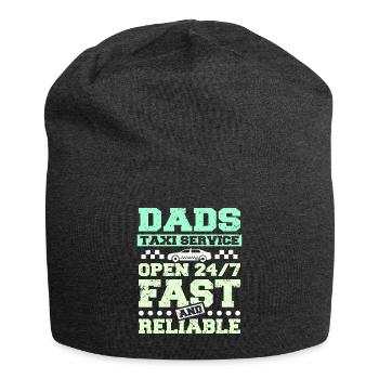 Dads taxi service - Jersey-Beanie - Anthrazit - Vorne
