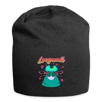 Dirndl Ersatz Lausmadl Damen Trachten - Jersey-Beanie - Schwarz - Vorne
