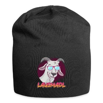 Lausmadl Lausmädchen - Jersey-Beanie - Schwarz - Vorne