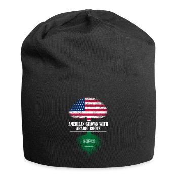 American grown with arabic roots Saudi Arabia - Jersey-Beanie - Schwarz - Vorne