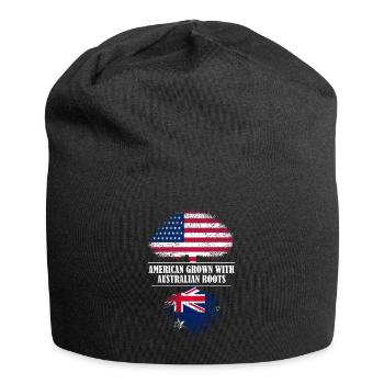 American grown with Australian roots flag - Jersey-Beanie - Schwarz - Vorne