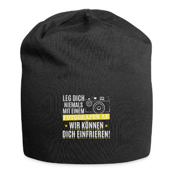 Fotograf Lustig Kamera Fotografie Lustiges - Jersey-Beanie - Schwarz - Vorne