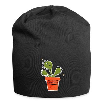 Venus Flytrap Like Flies Plant - Jersey Beanie - black - Front